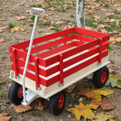 Family Multi-Use Garden Cart with Pull Handle - Pink
