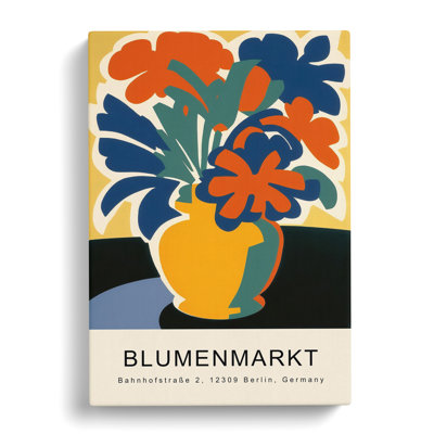 XMKTMKT-128 Berlin Flower Market Exhibition No.8 - Wrapped Canvas
