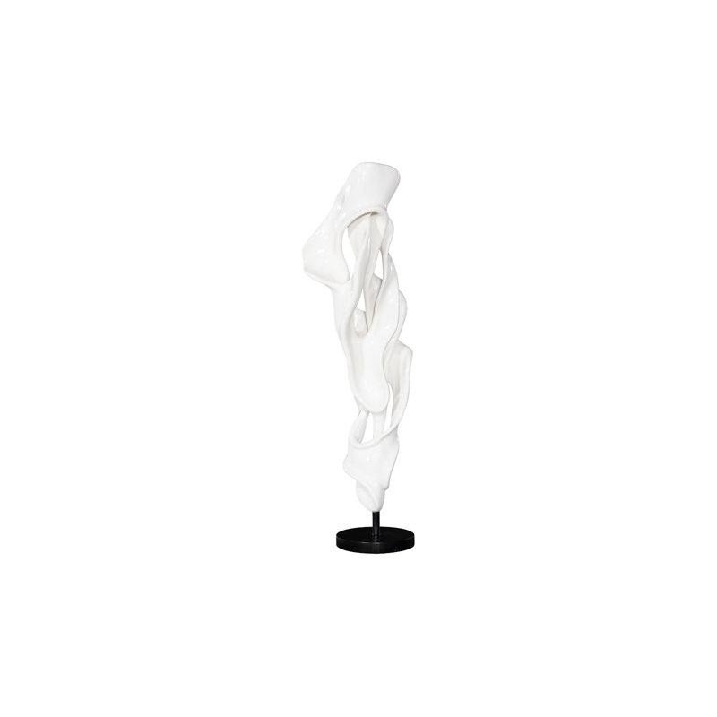 Cast Coupé Dancing Sculpture, Gel Coat White
