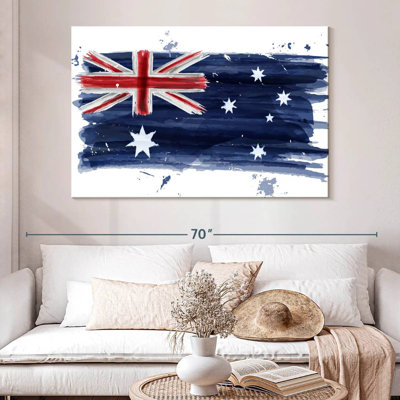 Drapeau australien peint Borges
