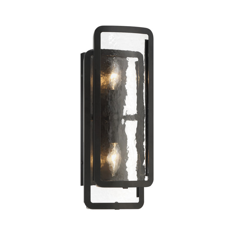 Minka Lavery Bella Collina 2 Light Wall Sconce In Coal