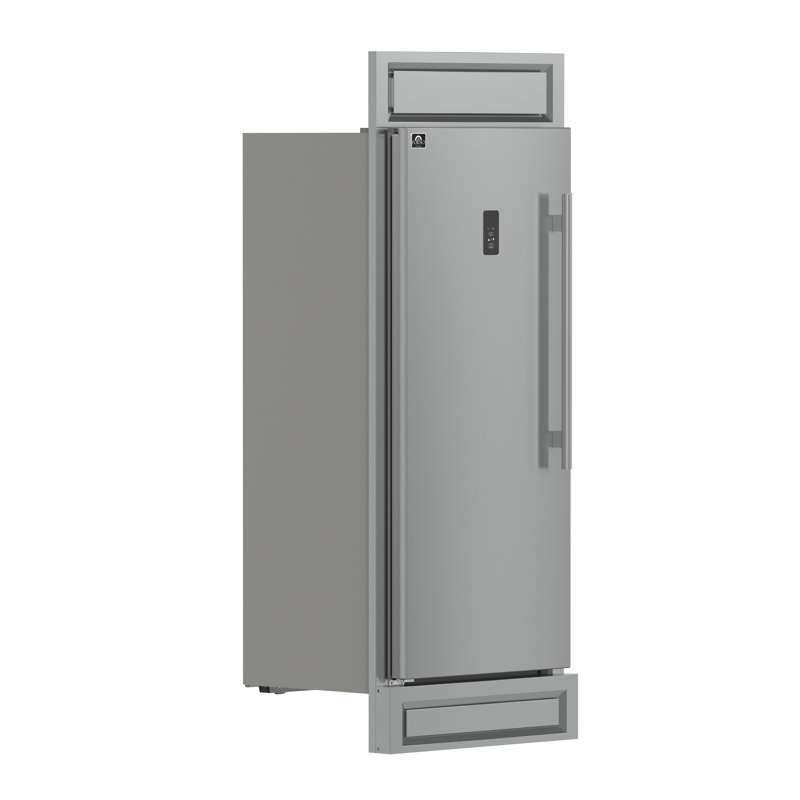 Forno Fortezza 32 Inch Left-Swing Freezer with Trim Kit, Total No Frost Cooling, Fast Freeze, Digital Controls, Automatic Ice Maker