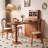 French Retro and Simple Brown Dining Table