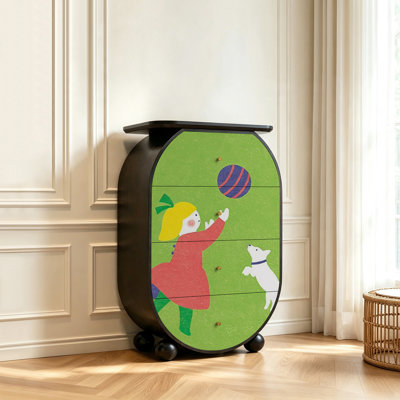 Armoire à tiroirs de style crème