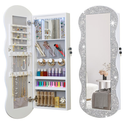 17.3'' Wide Over the door Jewelry Armoire