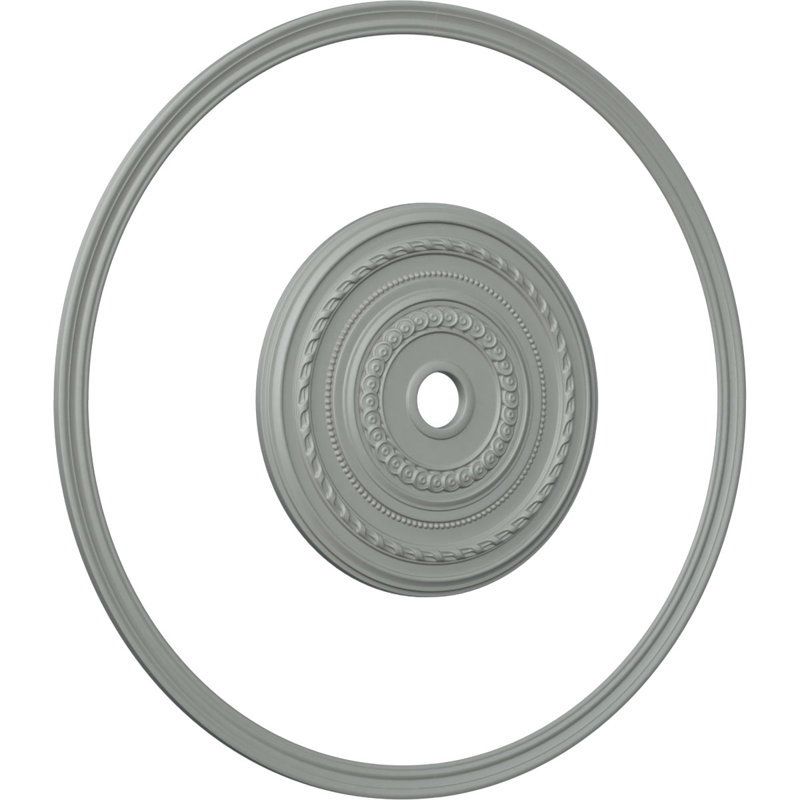 Anneau de plafond 52 po x 47 po avec 52 po de diamètre extérieur et médaillon Cole