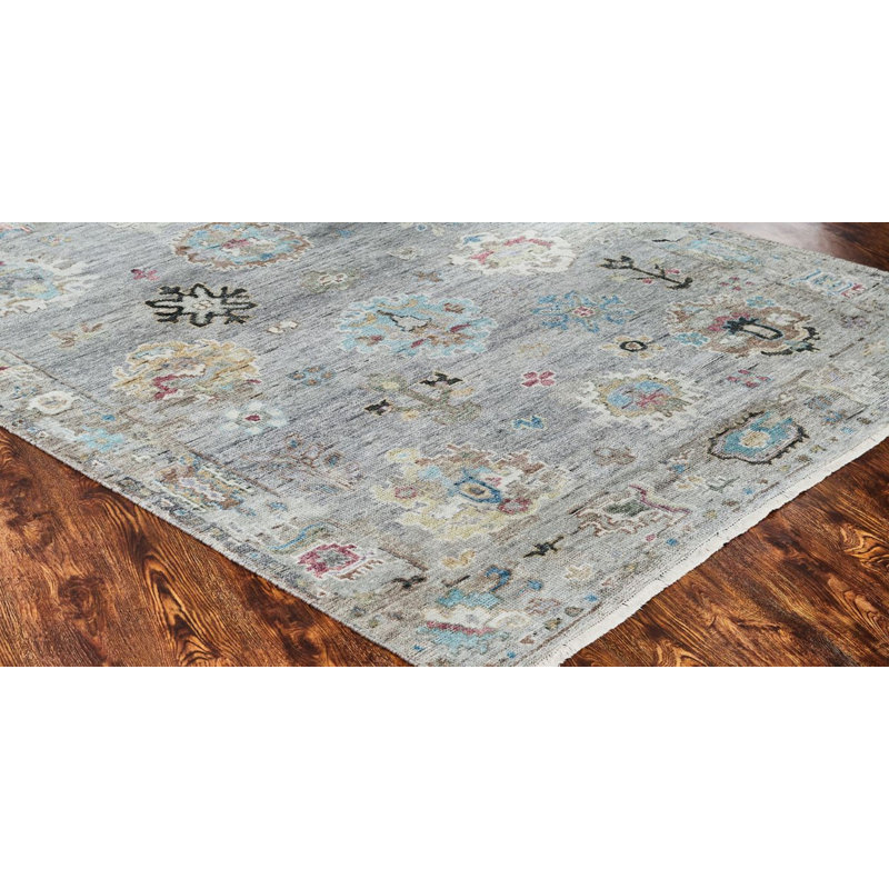 Francessca Handmade Oushak Wool Oriental Area Rug, Rectangle 4' x 6'