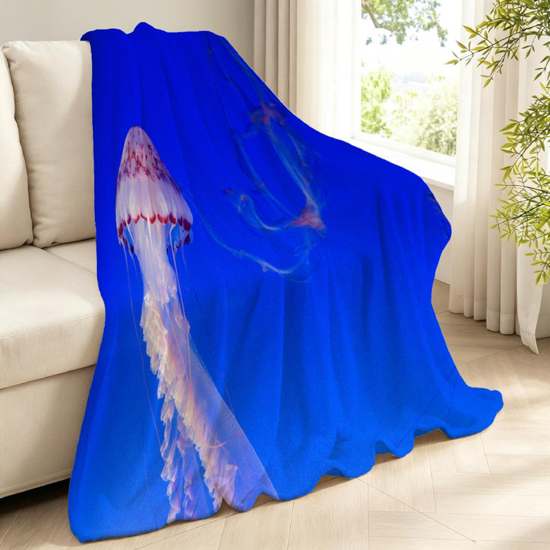 Jeté en molleton bleu ultra doux, Throw 40" x 50"