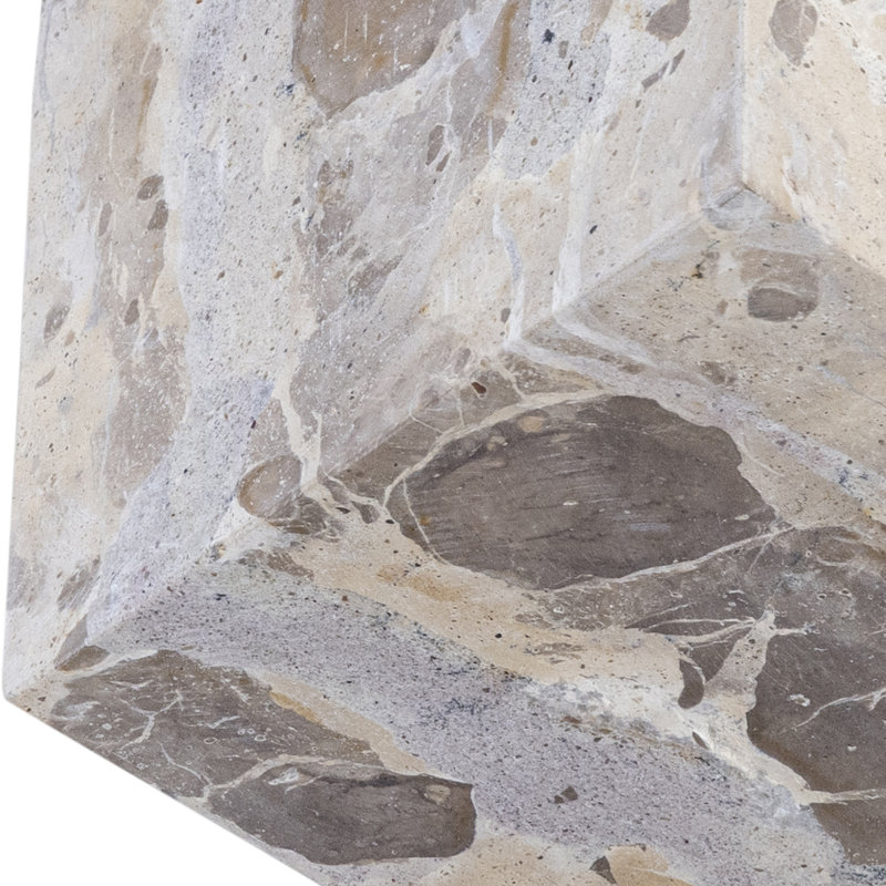 Block Marble Abstract Figurines & Sculptures, Beige