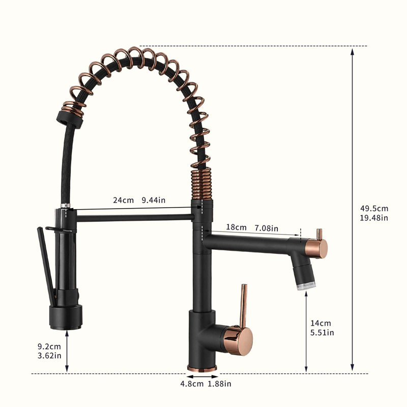 HOOSENG Pull Down Touch Kitchen Faucet