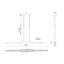 Luminaire suspendu linéaire moderne à 1 lumière pour îlot de cuisine Enzo-88045154