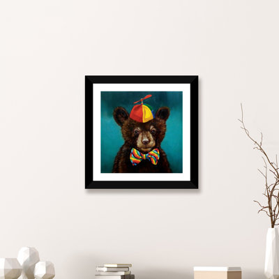 Art encadré d'un bébé ours