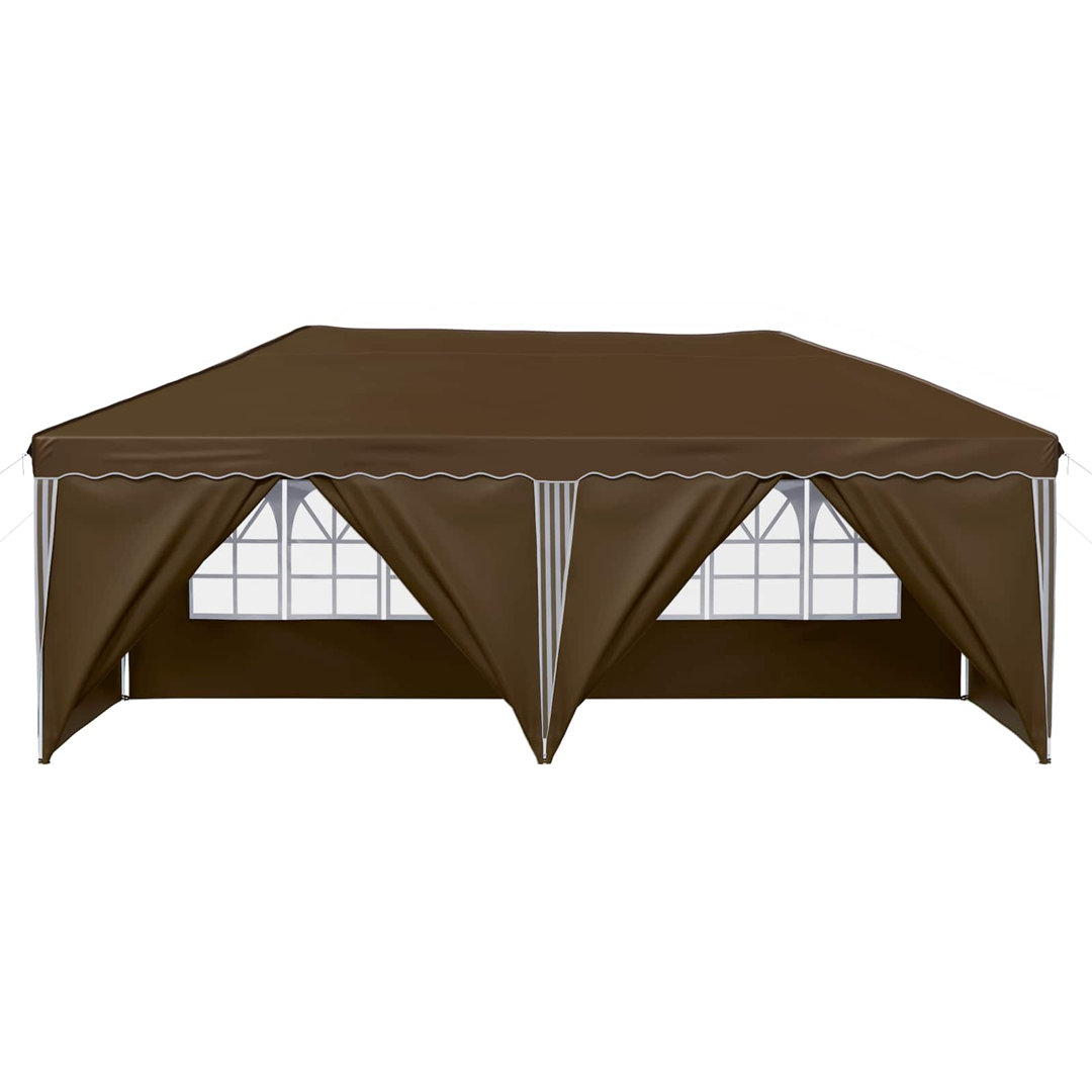 Vidaxl Pop-Up Party Tent 210D Oxford With Sliver Coating Event Shelter Gazebo