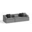 3 Seat Sectional Sofa, 267cm Wide Modern Soft Sofa Couch , No Assembly Required, For Living Room Office Apartment-235977395