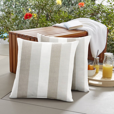 Nisha Striped Sunbrella® Outdoor Throw Pillow