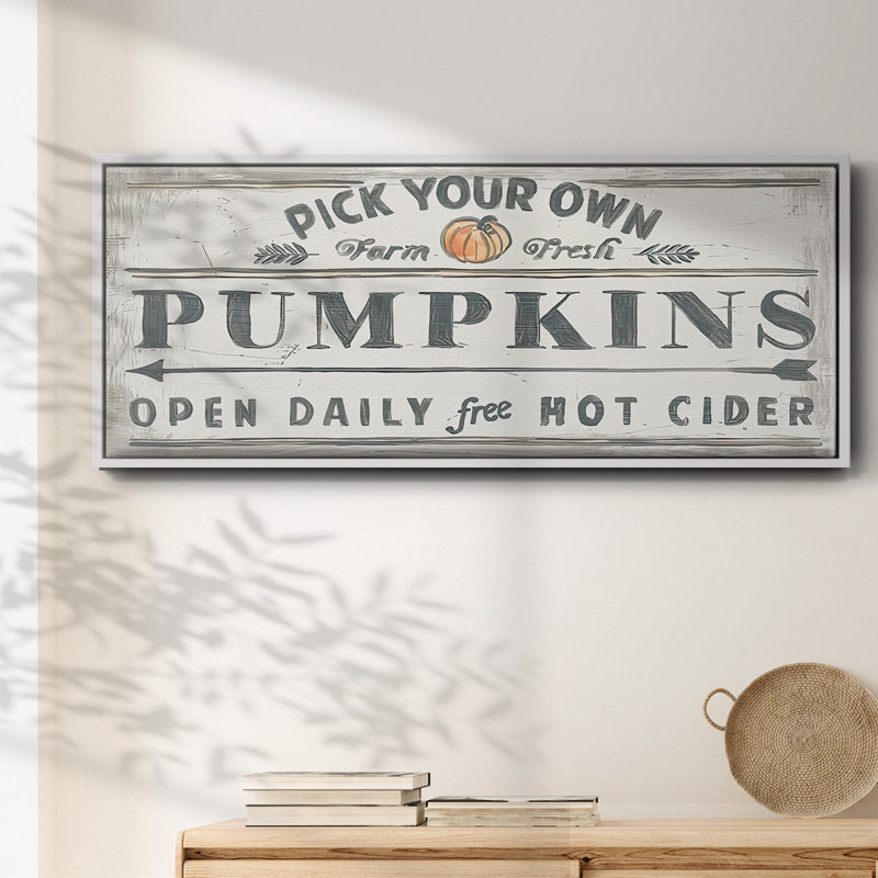 Pumpkin Patch I- Framed Canvas
