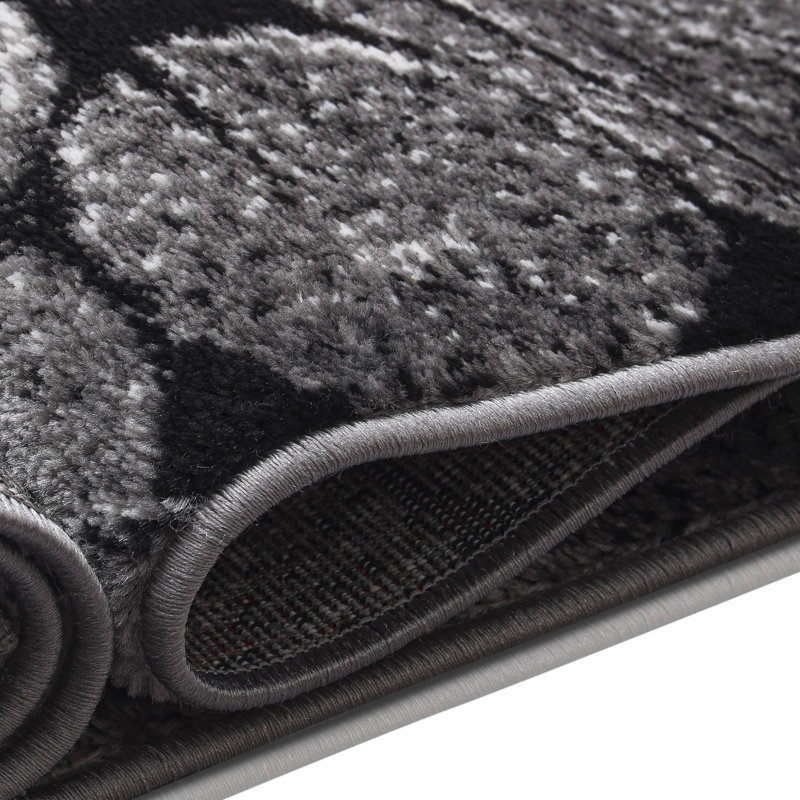 Halesowen Machine Woven Grey Indoor Rug, Rectangle 200 x 290 cm