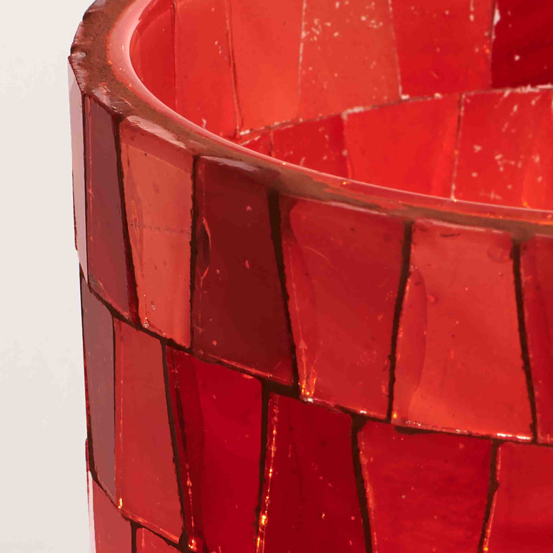 Porte-bougie Orsoni, Rouge