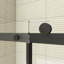 56''-60'' W X 70'' H Sliding Frameless Shower Door In Matte Black Finish-103427448