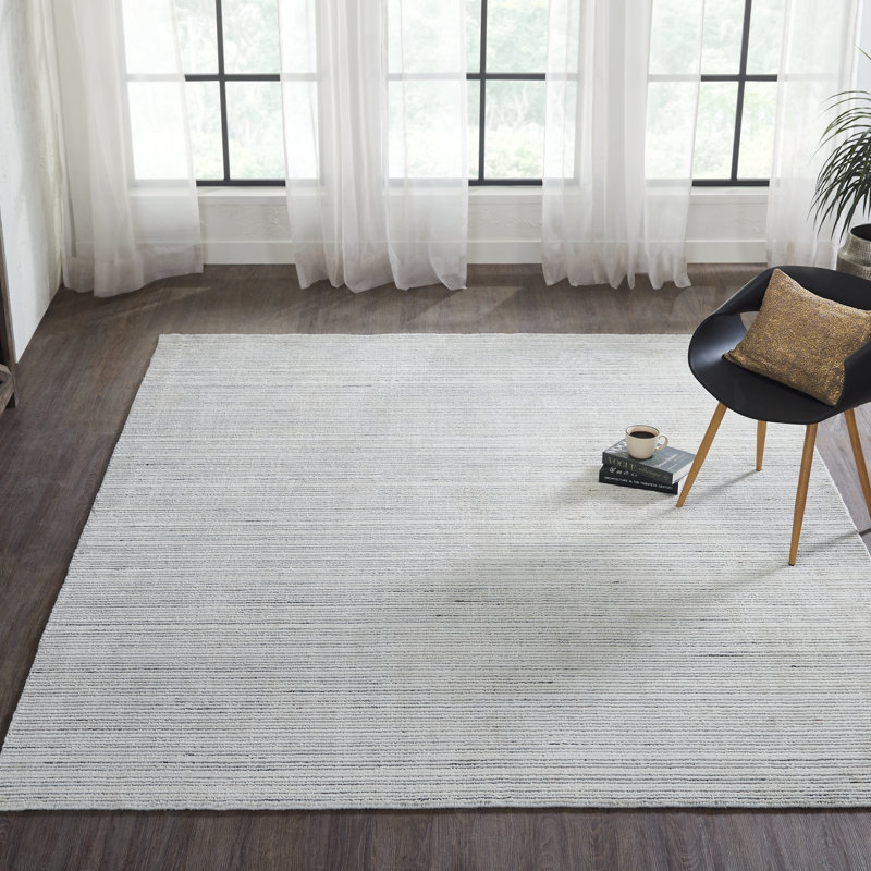 Kordel Hand Loomed Striped Indoor Rug, Rectangle 9' x 12'