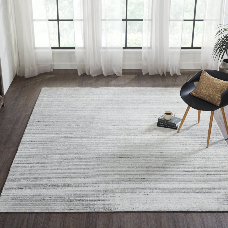 Kordel Hand Loomed Striped Indoor Rug, Rectangle 10' x 14'