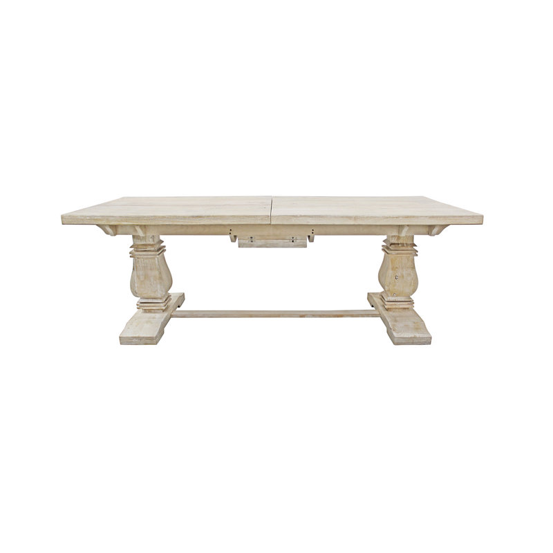 90" Light Brown Rectangular Solid Wood Butterfly Leaf Dining Table