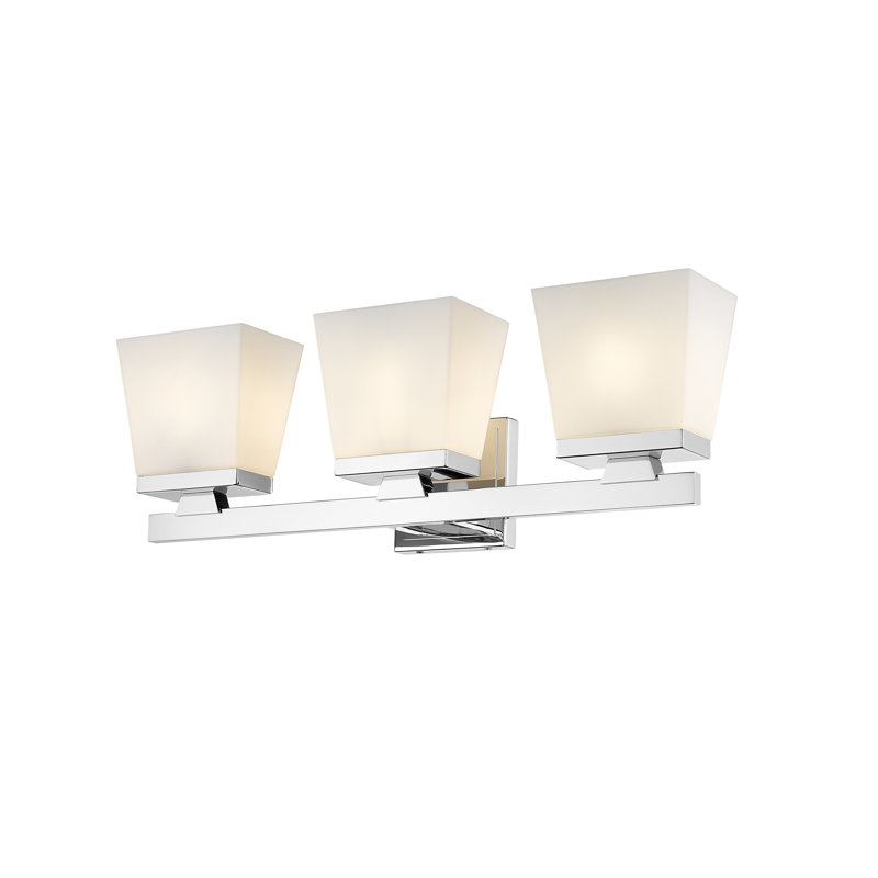 Meuble-lavabo 3 lumières Panora, Chrome