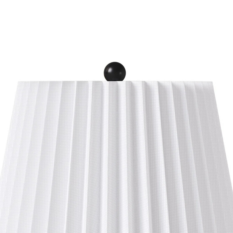 Ensemble de 2 lampes de table modernes du milieu du siècle en métal noir de 52,7 cm (20,75 po) avec double port USB et abat-jour en verre pour chambre à coucher et salon.
