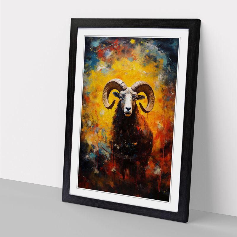 Single Picture Frame Print on Wood, Black Framed, 64cm H x 46cm W