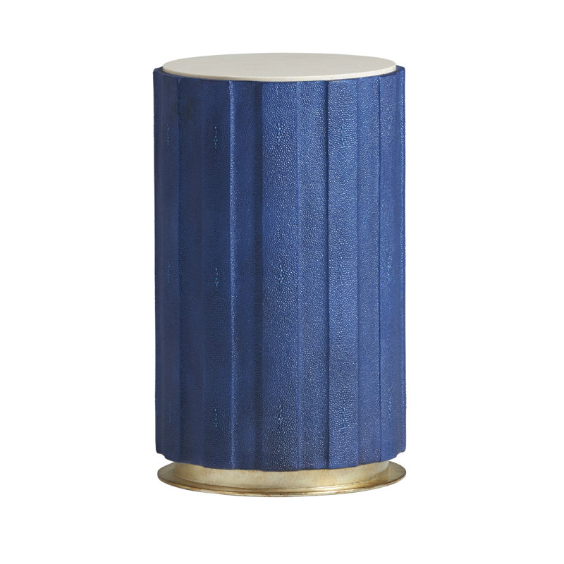 Carlyle Chelsea Taupe Accent Table, Cobalt