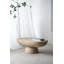 Table basse ovale avec piédestal arrondi