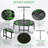 Trampoline d'intérieur pliable de 4 pi avec guidon Soozier
