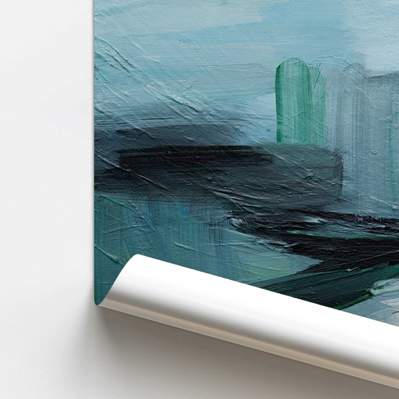 «Where the Water plomb II», impression roulée, H 11 po x l 14 po