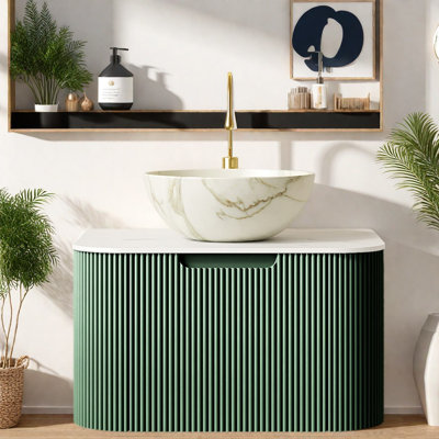 Meuble-lavabo flottant moderne de 24 po