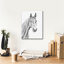 Toile épique Graffiti «Equine Portrait Sketch 1» par Annie Warren, art mural 12 po x 16 po-473418285