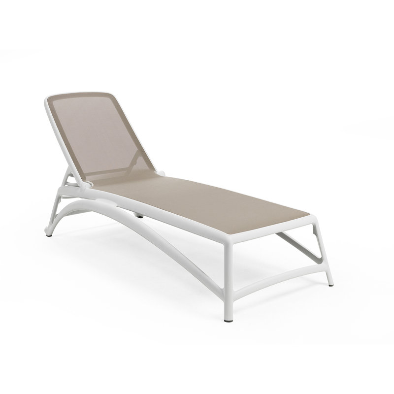 Atlantico Outdoor Chaise Lounge Set, Bianco/Tortora