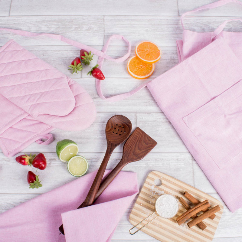 Gant de cuisine Kristina, Rose chambray