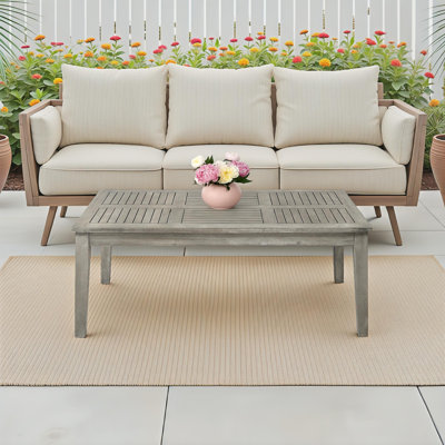 Ajuni Rectangular Aluminum Outdoor Coffee Table