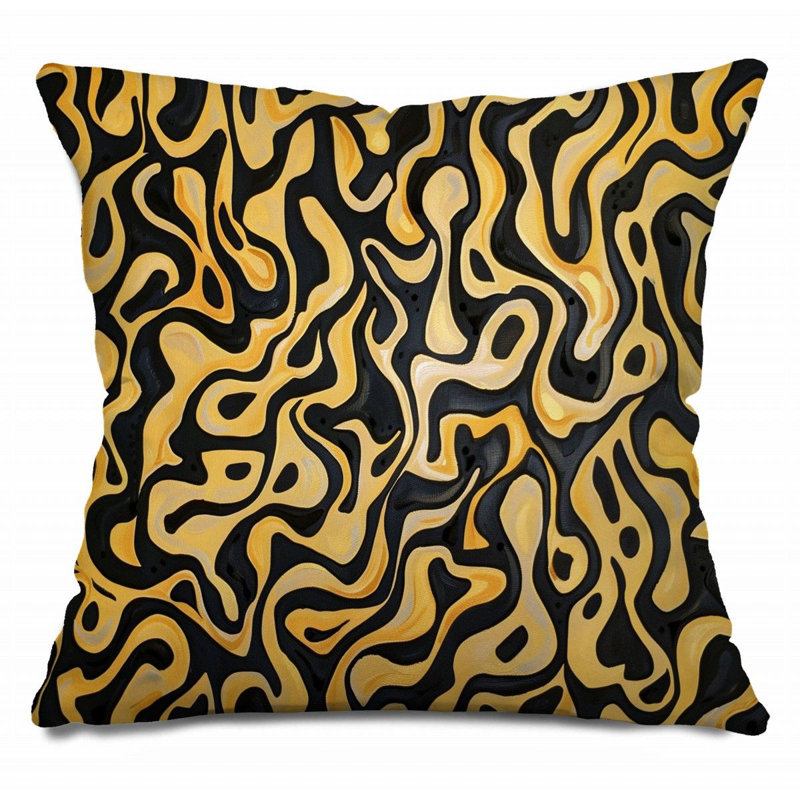  Cotton Blend Reversible Throw Pillow, 26"H x 26"W