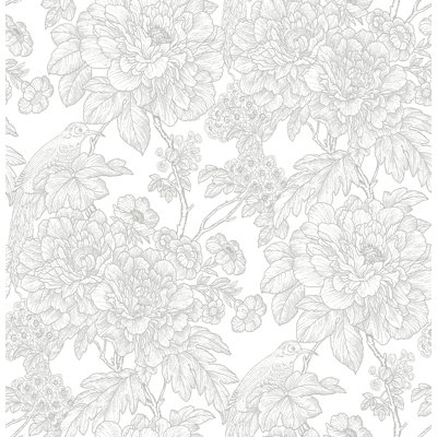 Viola Floral Wallpaper