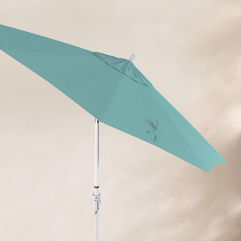 Parasol de marché 7,5', Sunbrella®, Blanc, Toile Aruba Sunbrella®