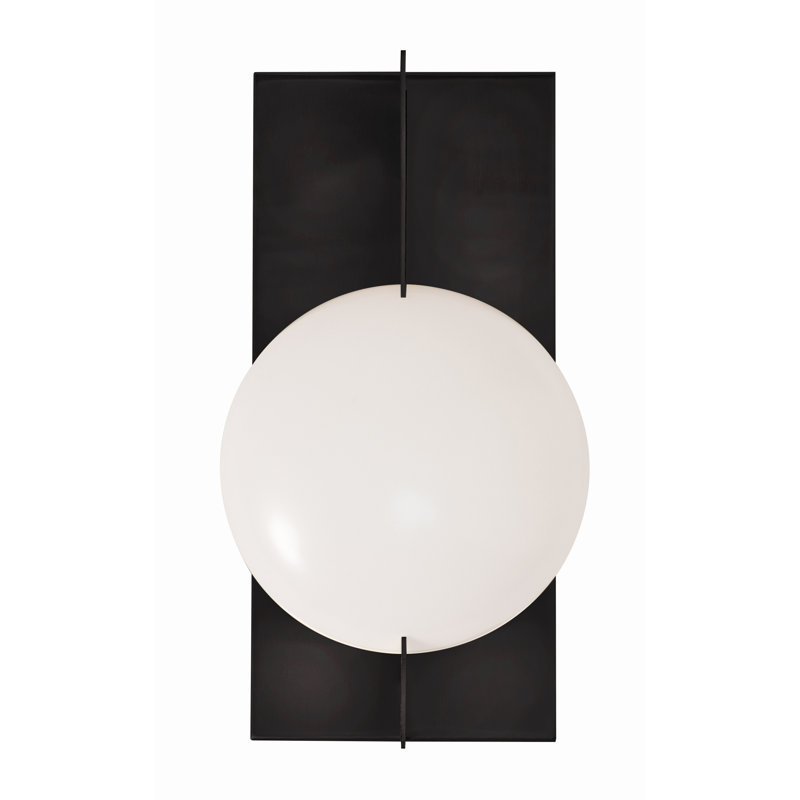 LED Flush Mounted Sconce, Black