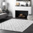 Sofie Modern Plush Performance White Rug-477074285