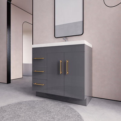Ensemble de meuble-lavabo simple 36 po Maplesville