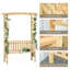 Tonnelle de jardin avec banc de jardin