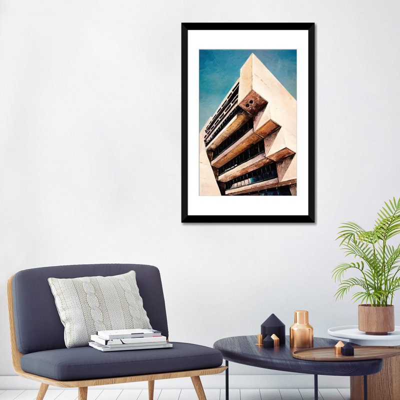 « dallas city », reproduction d’impression sur toile, H 24 po x l 16 po x P 1 po, Papier d'art encadré noir, Blanc