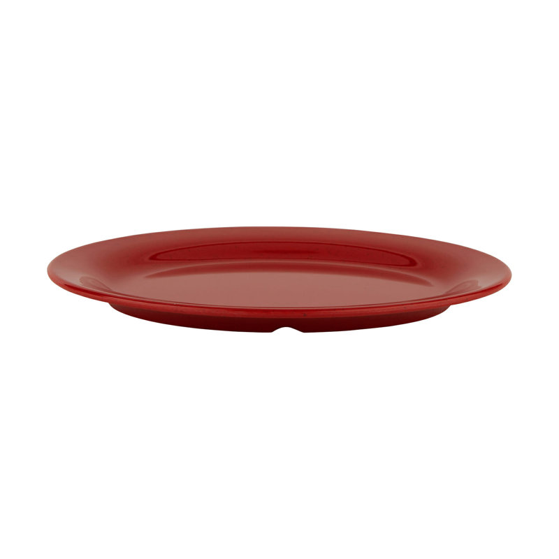 GET Melamine Oval Serving Platters,Red, 0.91" H x 11.25" L x 8.5" W