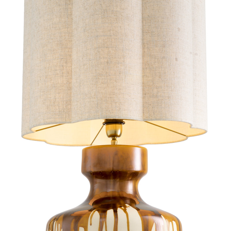 Table Lamp Lorena Incl Shade, Brown