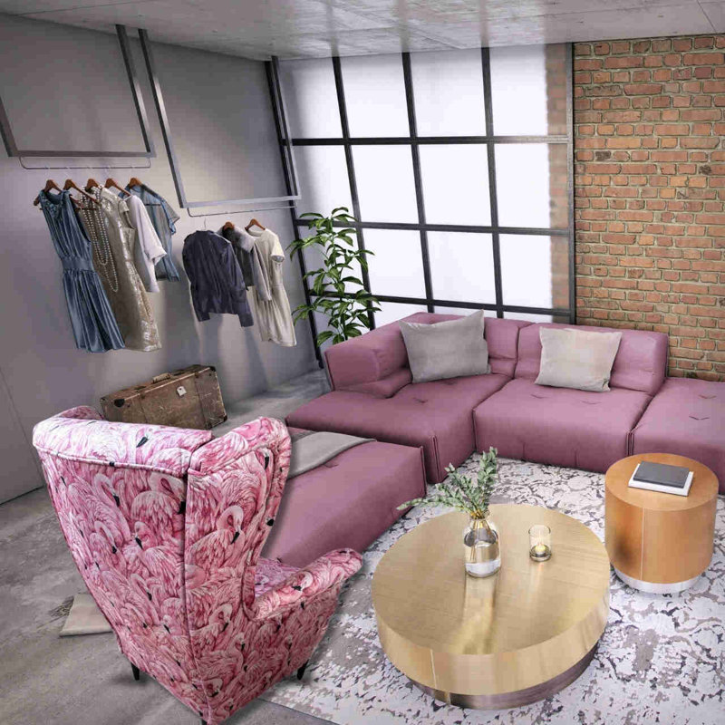 Alyah Velvet Wingback Chair