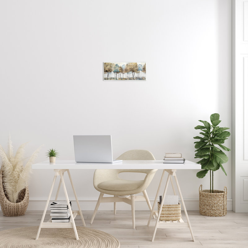 «Rustic Country Orchard Landscape», grands arbres surdimensionnés sur toile tendue par Nan